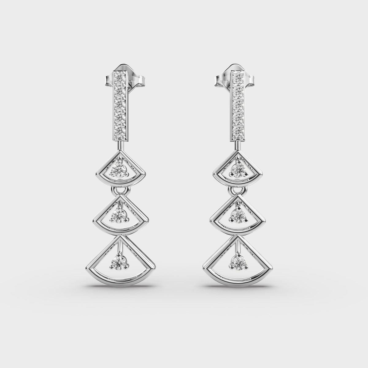 Lingering Drops Diamond Earrings