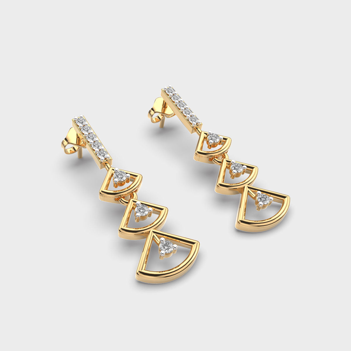 Lingering Drops Diamond Earrings