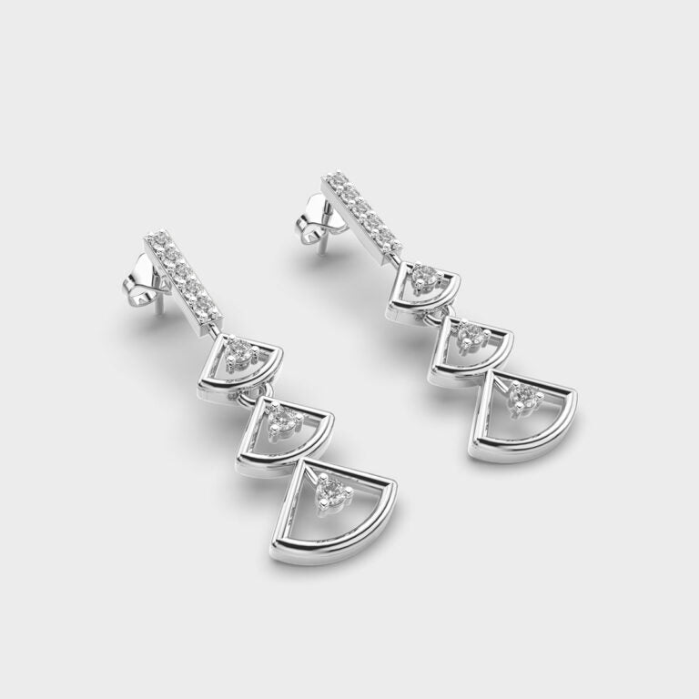 Lingering Drops Diamond Earrings
