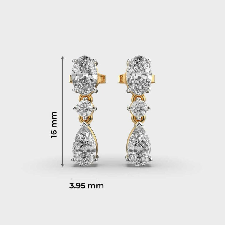 Pear Perfect Diamond Danglers