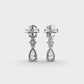 Pear Perfect Diamond Danglers