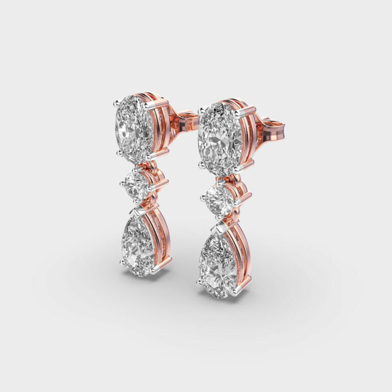 Pear Perfect Diamond Danglers