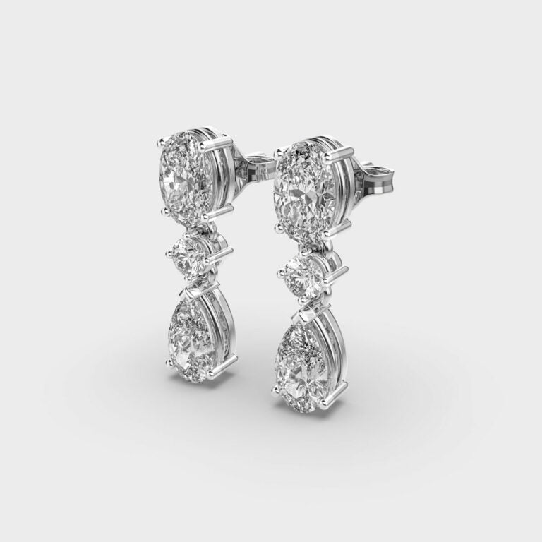 Pear Perfect Diamond Danglers