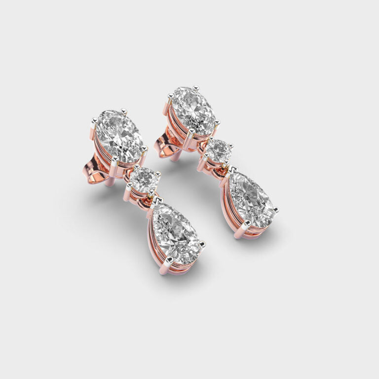 Pear Perfect Diamond Danglers