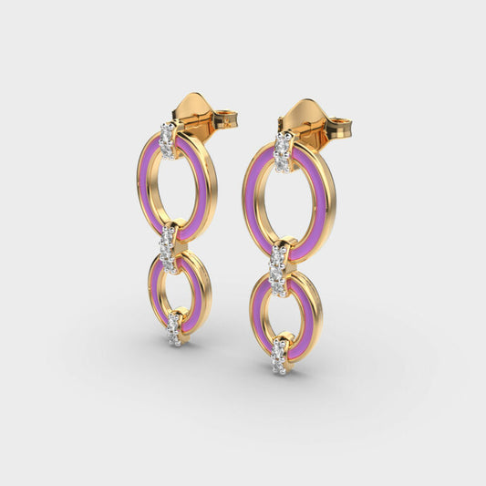 Surreal Rhythm Diamond Earrings