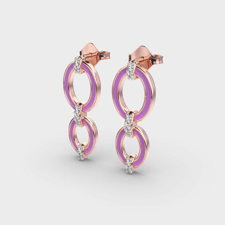 Surreal Rhythm Diamond Earrings
