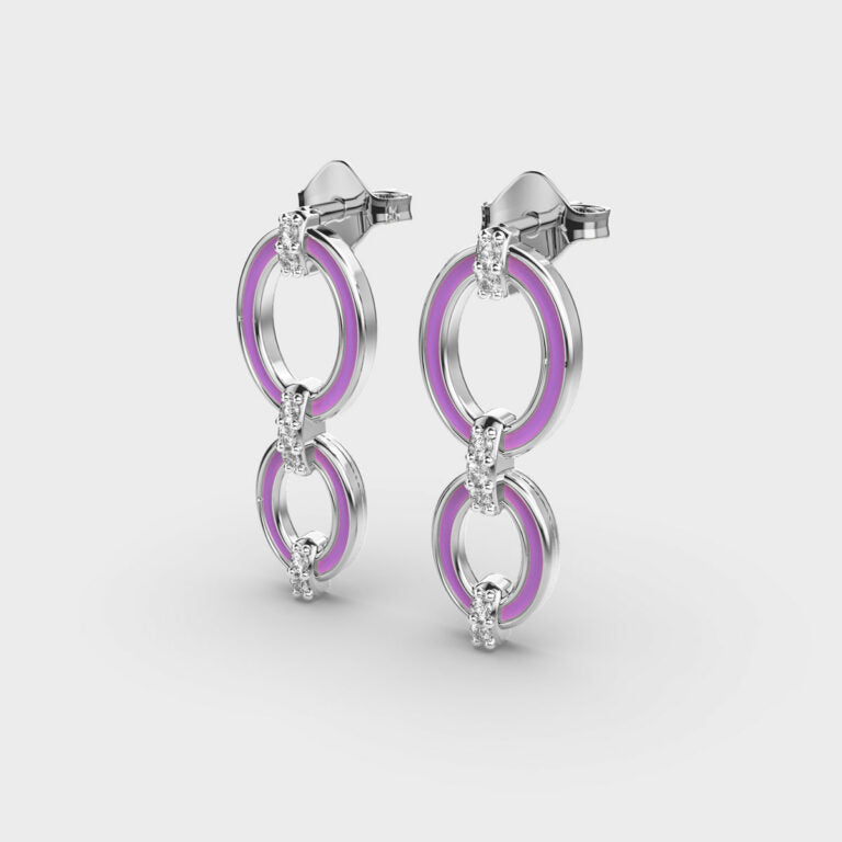 Surreal Rhythm Diamond Earrings
