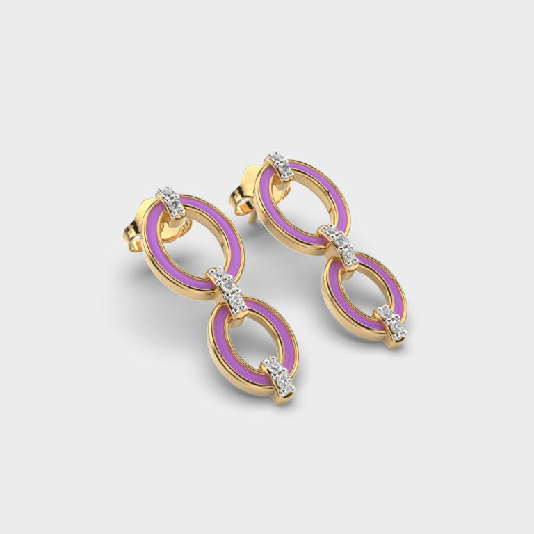 Surreal Rhythm Diamond Earrings