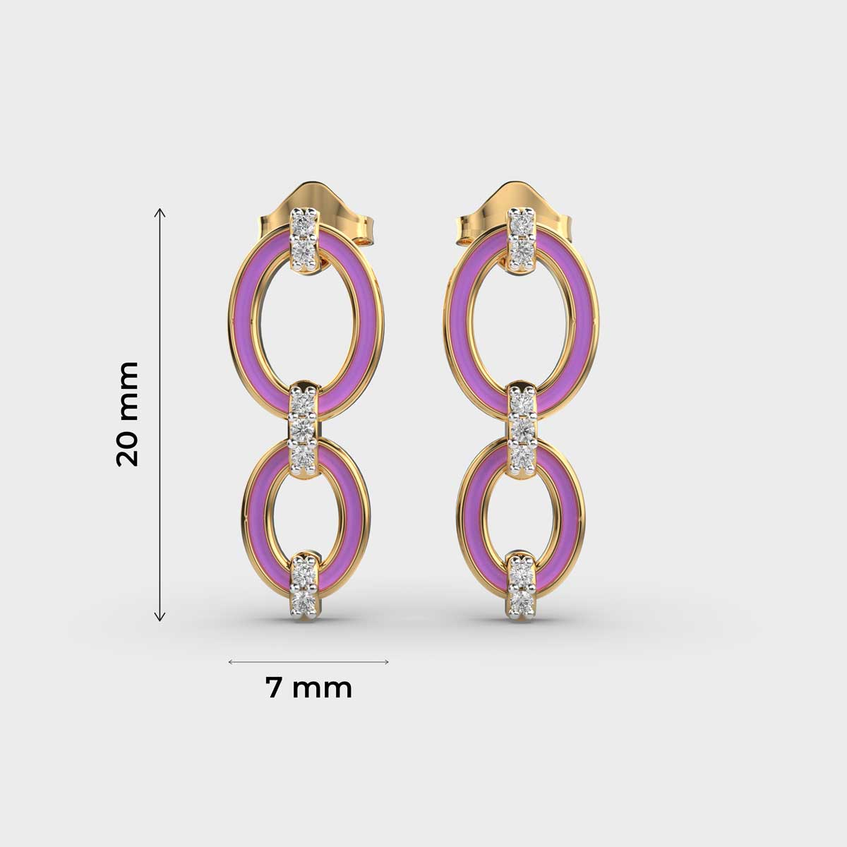 Surreal Rhythm Diamond Earrings
