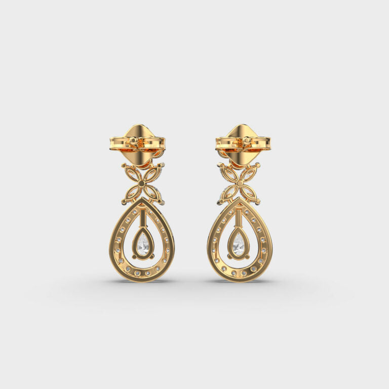 Rosy Glow Diamond Earrings