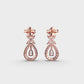 Rosy Glow Diamond Earrings