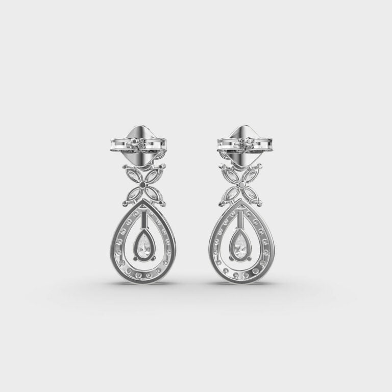 Rosy Glow Diamond Earrings