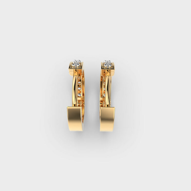 Urban Glow Diamond Hoops