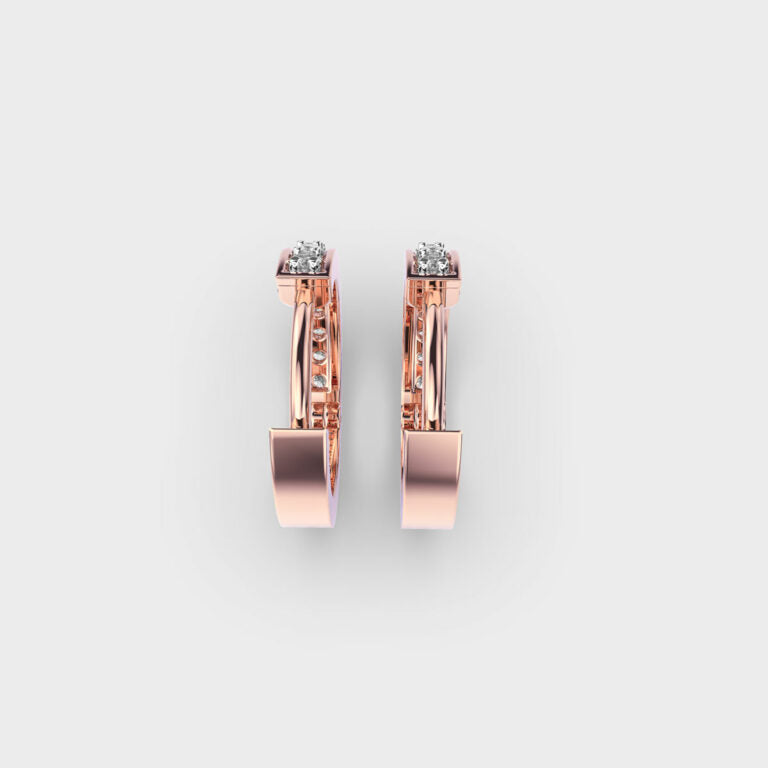 Urban Glow Diamond Hoops