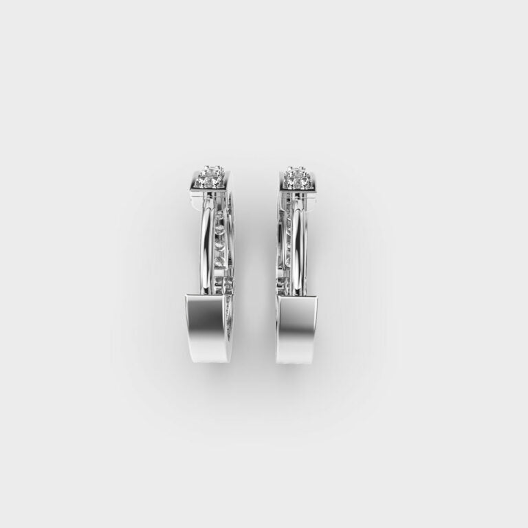 Urban Glow Diamond Hoops