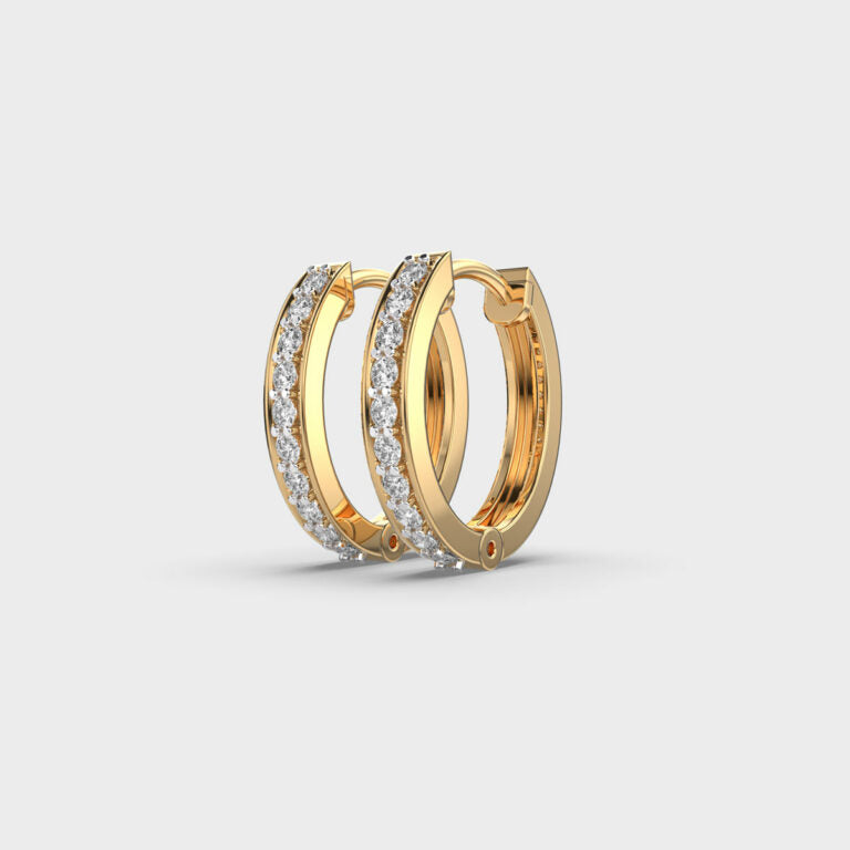 Urban Glow Diamond Hoops