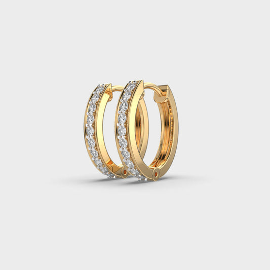 Urban Glow Diamond Hoops