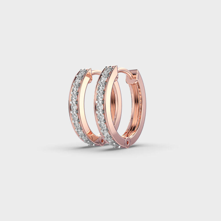 Urban Glow Diamond Hoops