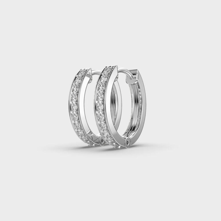 Urban Glow Diamond Hoops