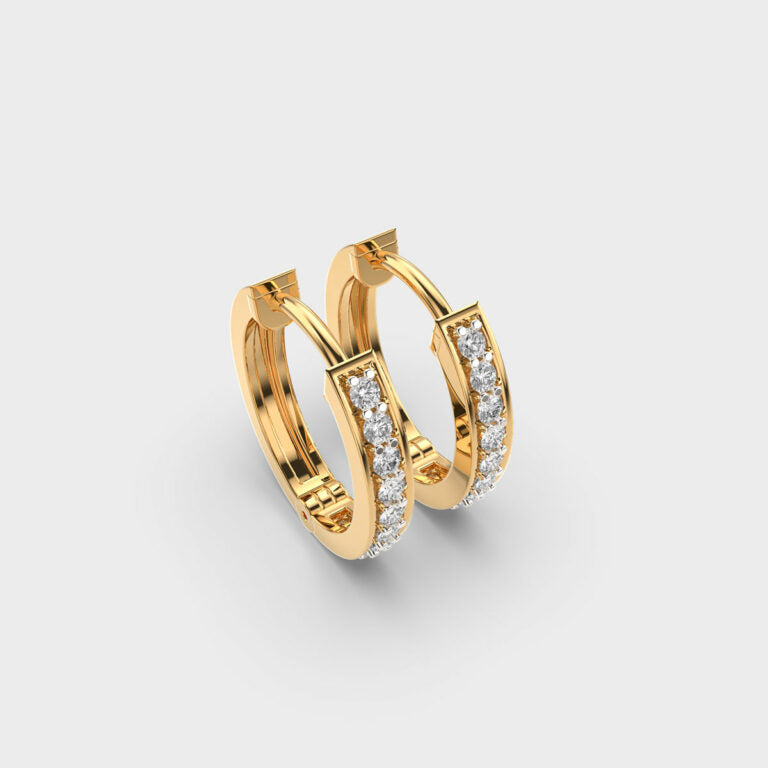 Urban Glow Diamond Hoops