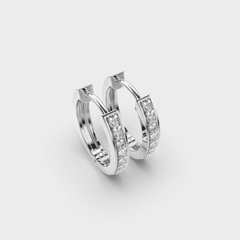 Urban Glow Diamond Hoops