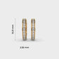Urban Glow Diamond Hoops