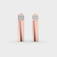 Striking Bullet Diamond Earrings