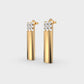 Striking Bullet Diamond Earrings