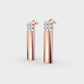 Striking Bullet Diamond Earrings