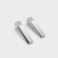 Striking Bullet Diamond Earrings