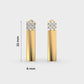 Striking Bullet Diamond Earrings