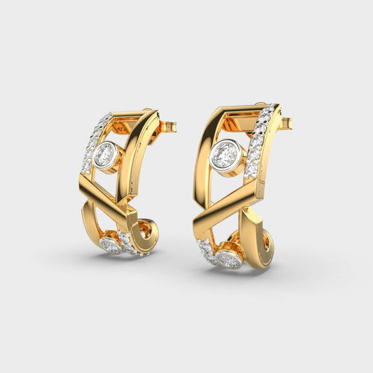 Artsy Brilliance Diamond Earrings