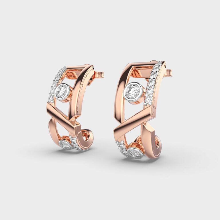 Artsy Brilliance Diamond Earrings