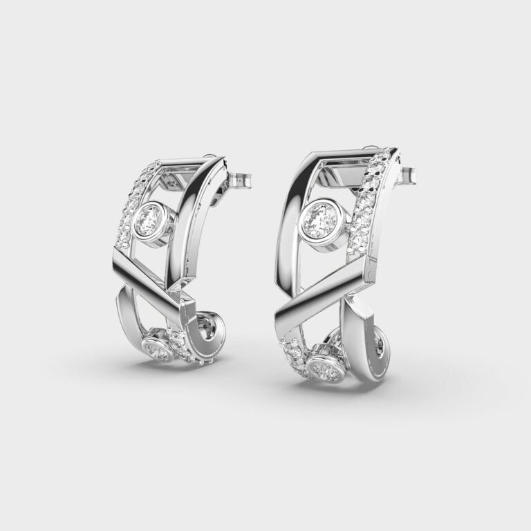 Artsy Brilliance Diamond Earrings