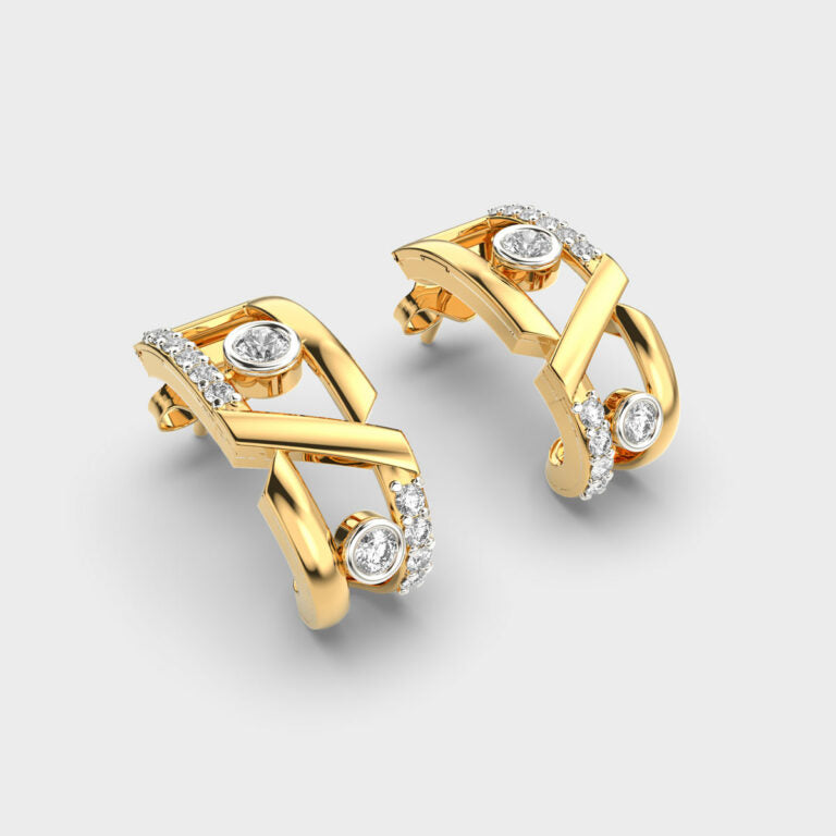 Artsy Brilliance Diamond Earrings