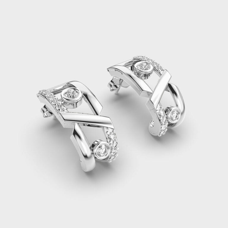 Artsy Brilliance Diamond Earrings