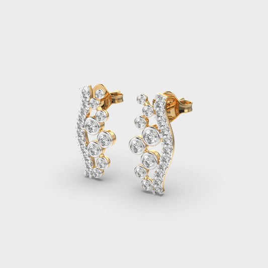 Travelling Stars Diamond Earrings