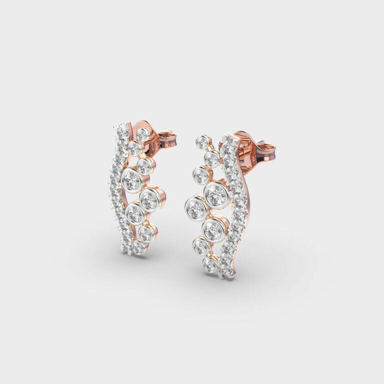 Travelling Stars Diamond Earrings