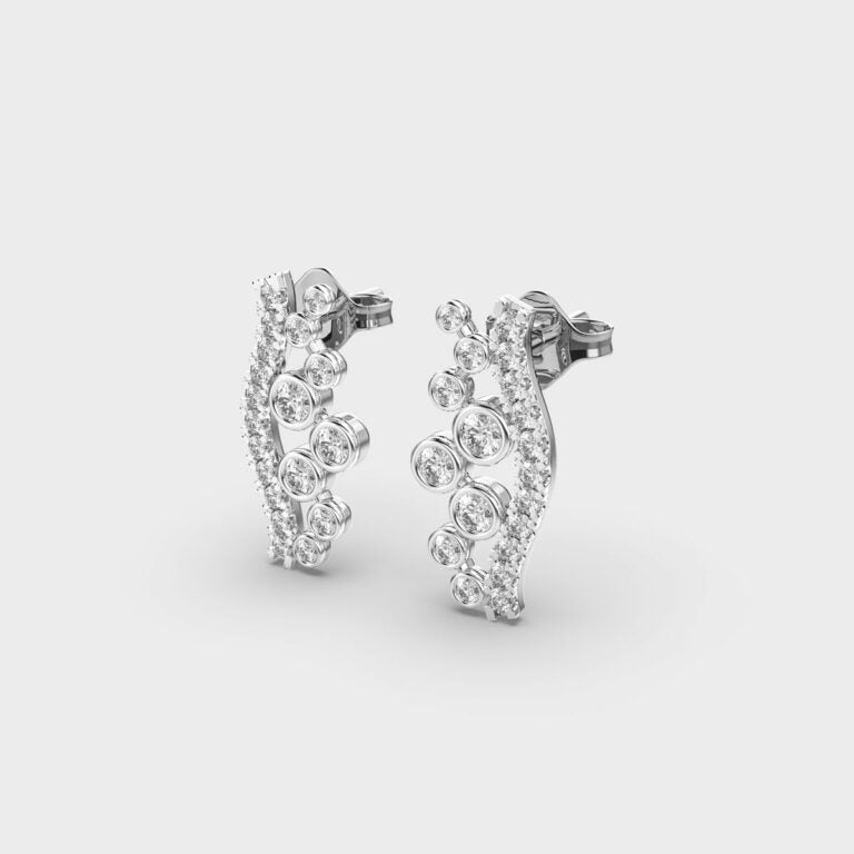 Travelling Stars Diamond Earrings