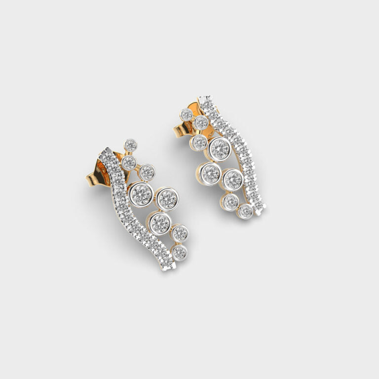 Travelling Stars Diamond Earrings