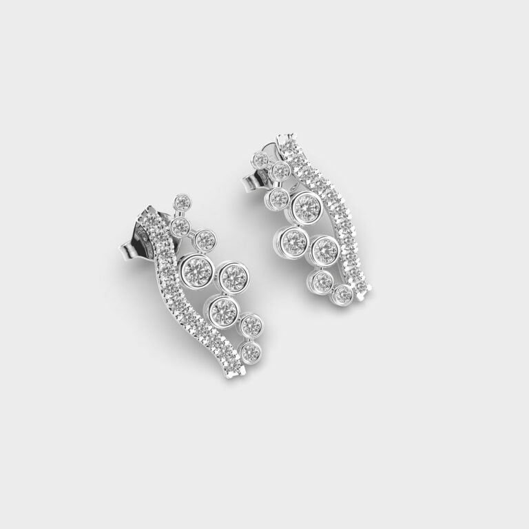 Travelling Stars Diamond Earrings