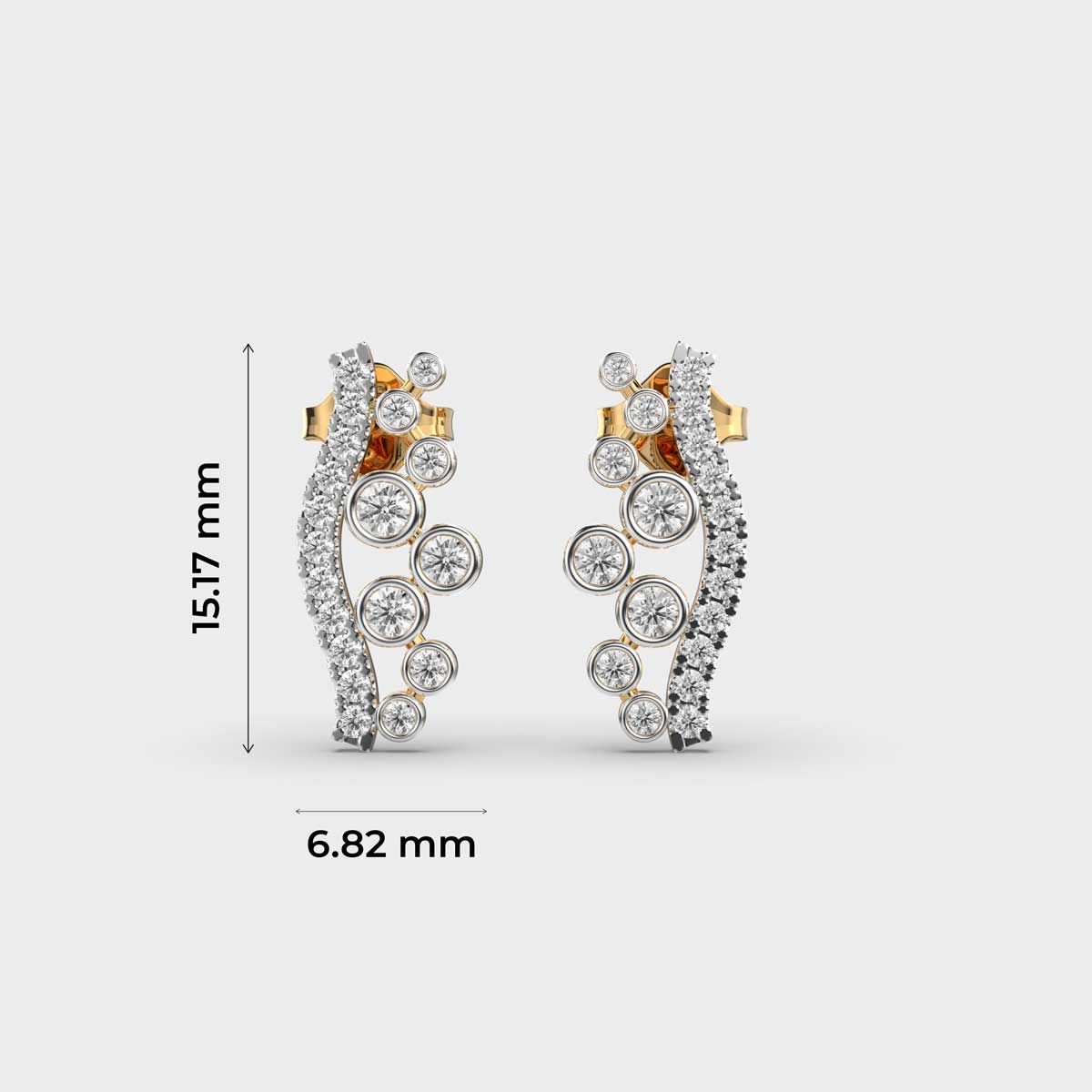 Travelling Stars Diamond Earrings