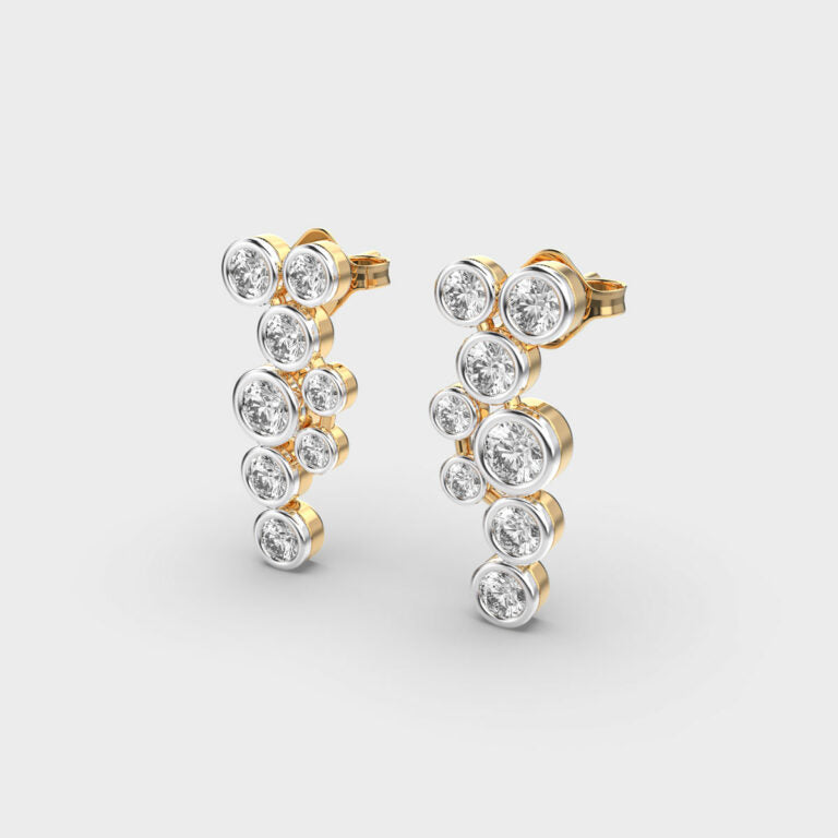 Galactic Symphony Diamond Earrings