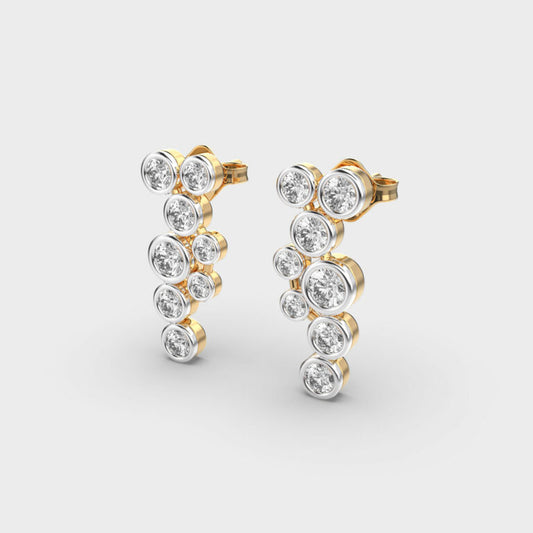 Galactic Symphony Diamond Earrings