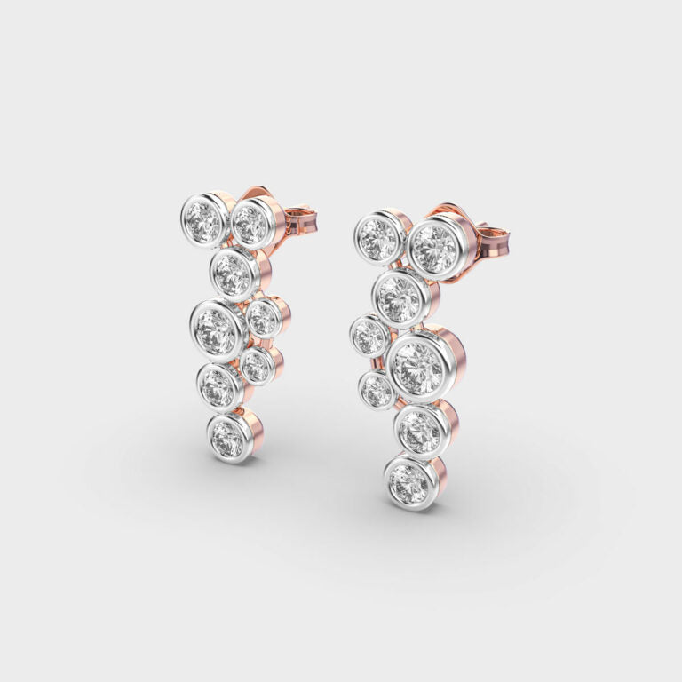 Galactic Symphony Diamond Earrings