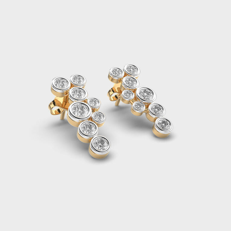 Galactic Symphony Diamond Earrings