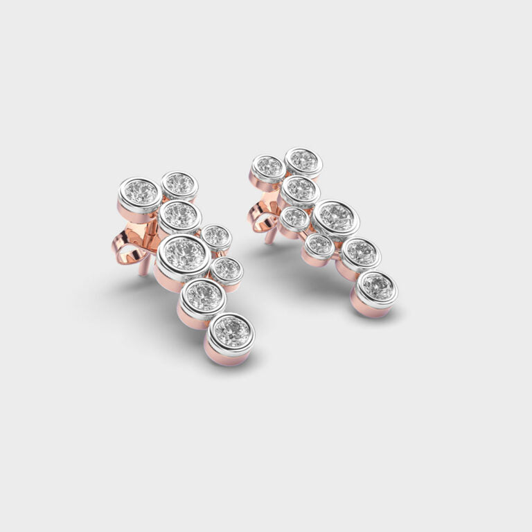 Galactic Symphony Diamond Earrings