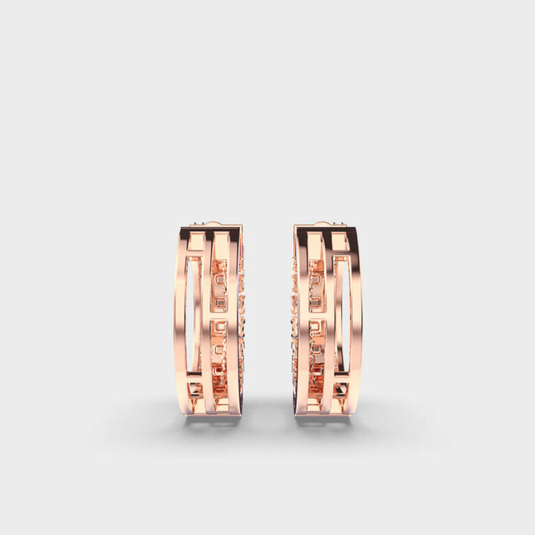Sparkling Sphere Diamond Earrings