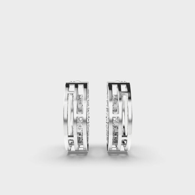 Sparkling Sphere Diamond Earrings