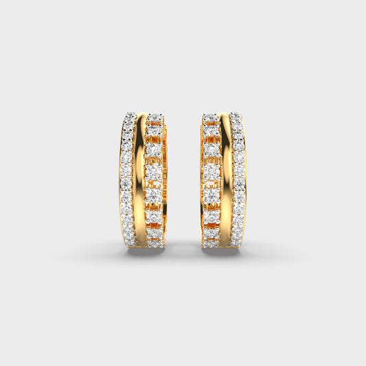 Sparkling Sphere Diamond Earrings